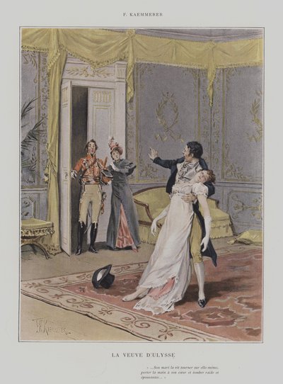 De Weduwe van Odysseus door after Frederik Hendrik Kaemmerer