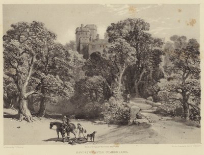 Naworth Castle, Cumberland door after George Cattermole