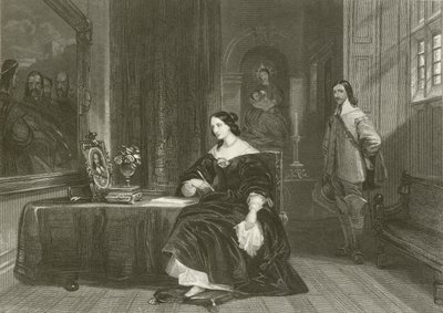 Koningin Henrietta pleit voor Karel I door after George Cattermole