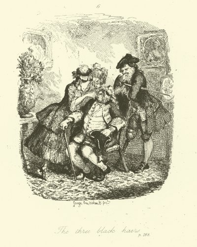 Illustratie voor Peregrine Pickle door Tobias Smollett door after George Cruikshank