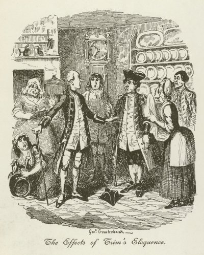 Illustratie voor Tristram Shandy door after George Cruikshank
