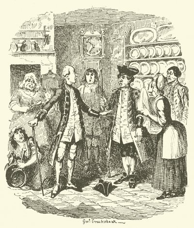 Illustratie voor Tristram Shandy door after George Cruikshank