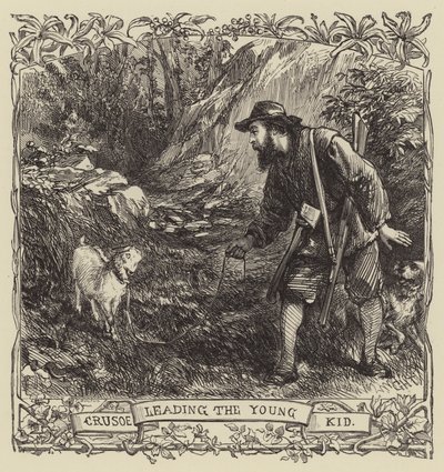 Robinson Crusoe door after George Housman Thomas