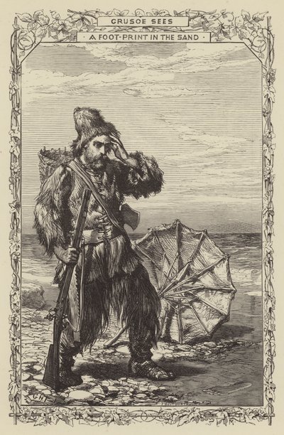 Robinson Crusoe door after George Housman Thomas