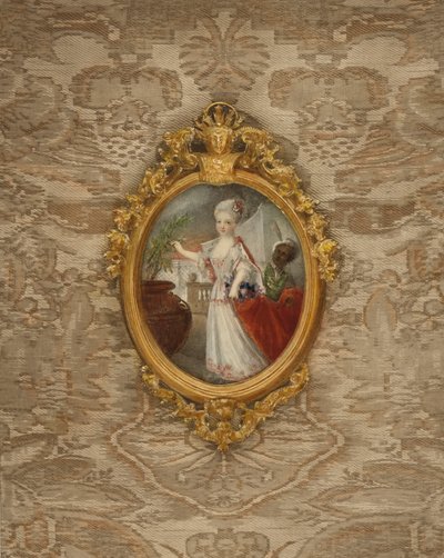Portret van Prinses Wilhelmine van Pruisen op 6-jarige leeftijd door after German School