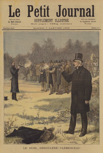 Duel tussen Paul Deroulede en Georges Clemenceau door after Henri Meyer