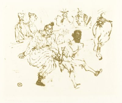 Footit en Chocolat door after Henri de Toulouse Lautrec