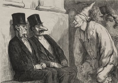 Op het Bal van de Opera: Je Hebt te Veel Plezier door after Honoré Daumier