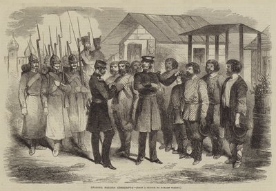 Russische Dienstplichtigen Tekenen door after Horace Vernet