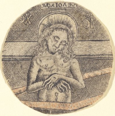 Christus als de Man van Smarten door after Israhel van Meckenem