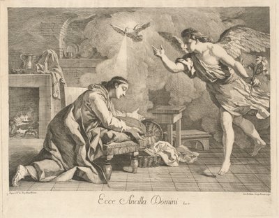 De Aankondiging door after Jean François de Troy Jean Baptiste Hutin