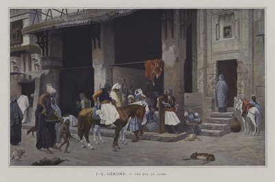 Een Straat in Caïro door after Jean Leon Gerome