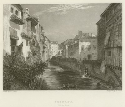 Grenada, met de Toren door after John Frederick Lewis