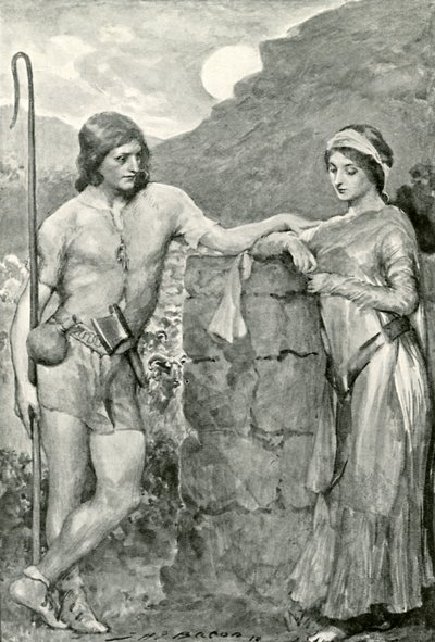 Olaf en Sigrid door after John Henry Frederick Bacon