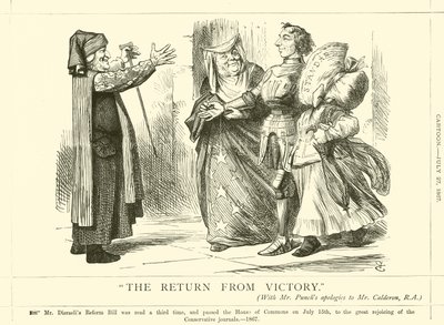 De Terugkeer van de Overwinning door after John Tenniel