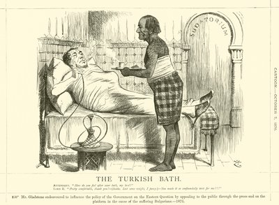 Het Turkse Bad door after John Tenniel