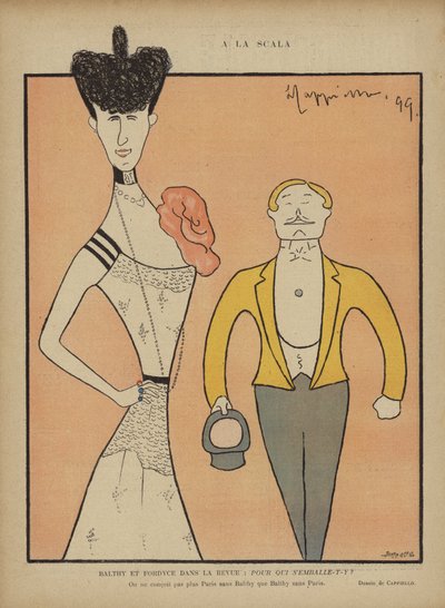 Balthy en Fordyce, Illustratie voor Le Rire door after Leonetto Cappiello