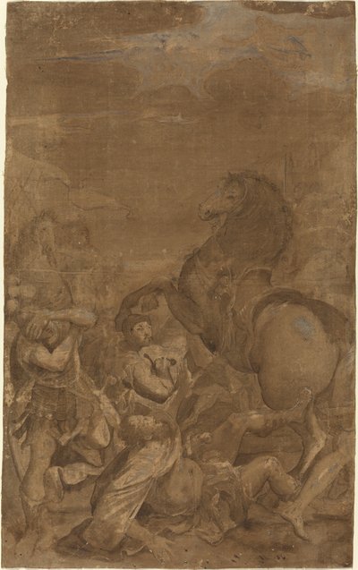 De bekering van Sint Paulus door after Lodovico Carracci
