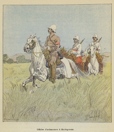 Ordonnantieofficier in Madagaskar door after Louis Charles Bombled