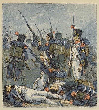 Wagram werd genoemd als een bloedige slag door after Louis Charles Bombled