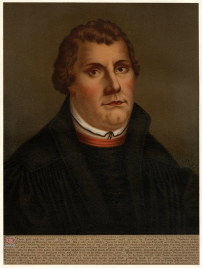 Maarten Luther door after Lucas Cranach the Elder