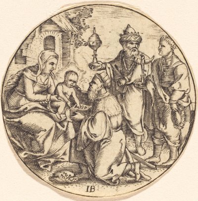 De Aanbidding der Wijzen door after Master IB
