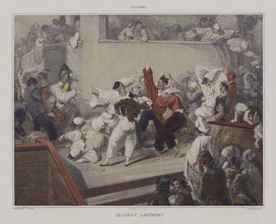 Laten We Vrolijk Gaan door after Pierre Gavarni