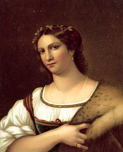 La Fornarina door after Raphael