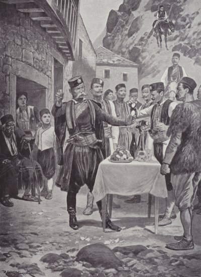 Een Montenegrijnse Paasgewoonte door after Richard Caton II Woodville