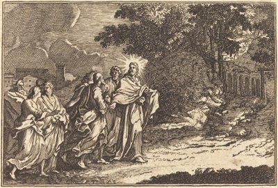 Christus Arriveert op de Olijfberg door after Sébastien Le Clerc I