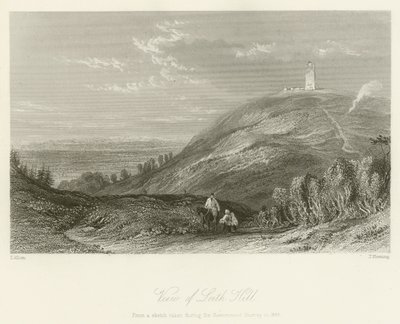 Uitzicht op Leith Hill door after Thomas Allom