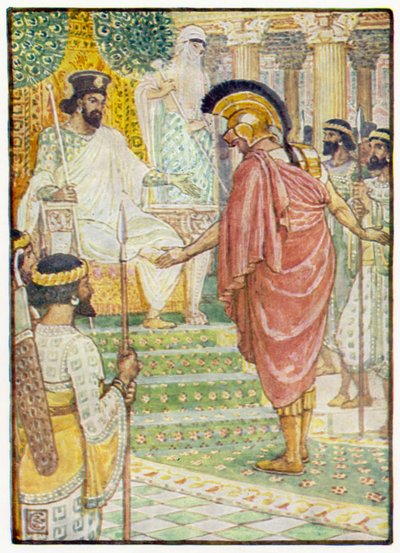 Hij stond stil voor de koning door after Walter Crane