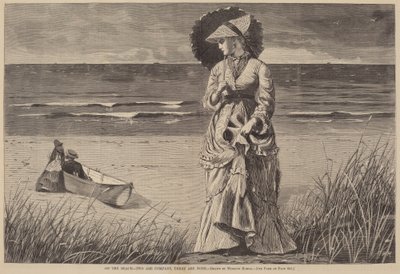 Op het strand - Twee is gezelschap, drie is teveel door after Winslow Homer