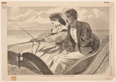 Onze waterplaatsen - De lege mouw in Newport door after Winslow Homer