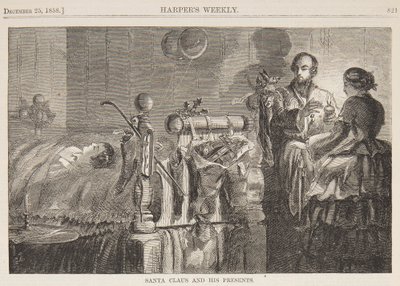 Kerstman en zijn cadeaus door Winslow Homer