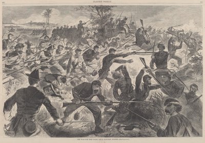 De oorlog voor de Unie, 1862 - Een bajonetaanval door after Winslow Homer