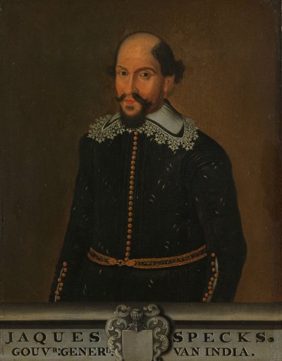 Portret van Jacques Specx, gouverneur-generaal van Nederlands-Indië door anonymous (copy after)