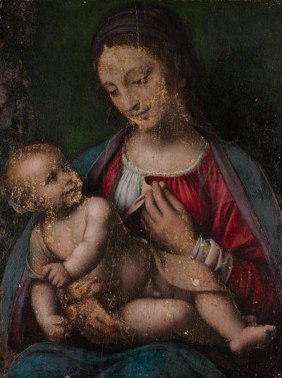 Maagd en kind door attributed to Bernardino Luini
