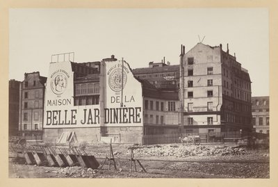 La Belle Jardinière: de winkel aan de rue de la Cité tijdens de sloop, Parijs door attributed to Charles Marville
