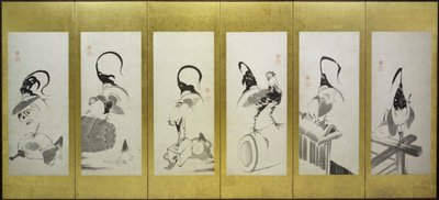 Hanen en kippen door attributed to Itō Jakuchū