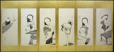 Hanekammen en hennen door attributed to Itō Jakuchū