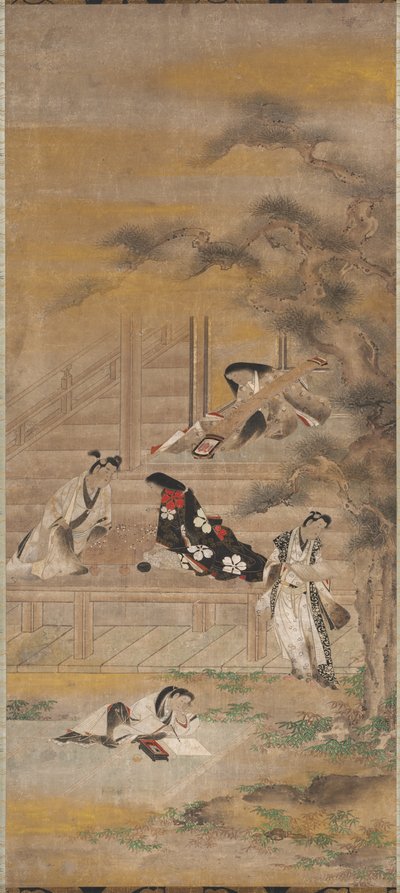 De Vier Plezieren door attributed to Iwasa Matabei
