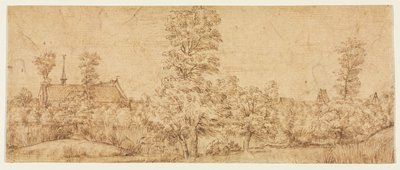 Bomen voor een Dorp door attributed to Jan Lievens