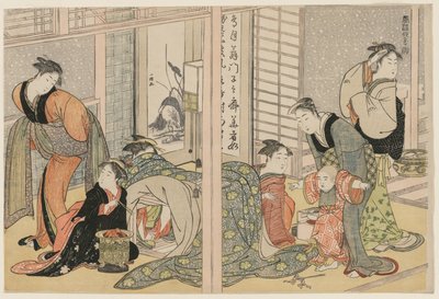 Elegante Plezieren van de Vier Seizoenen door attributed to Kitagawa Utamaro