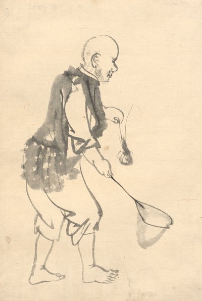 De Garnalenvisser door attributed to Kono Bairei