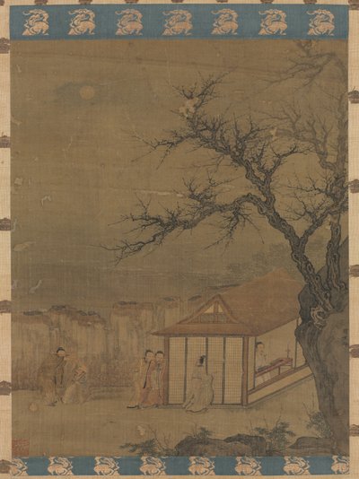 Luisteren naar de Qin door attributed to Tang Yin
