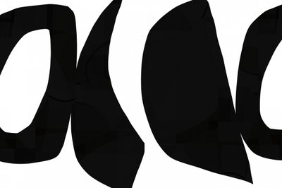 Abstracte zwarte krommen door cartissi
