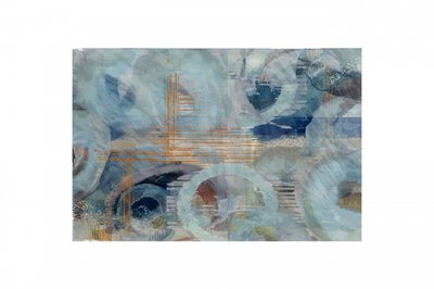 Abstracte blauwe cirkels door cartissi