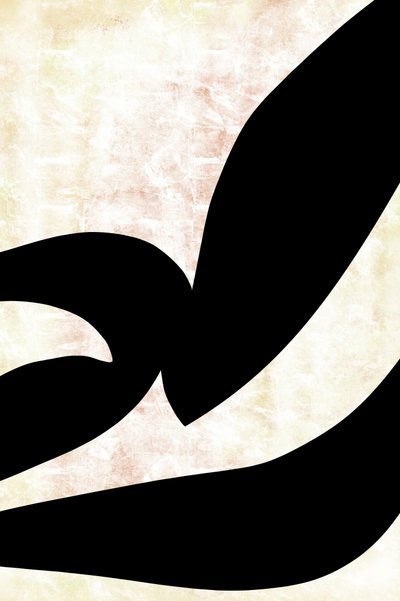 Abstracte kalligrafische rondingen door cartissi