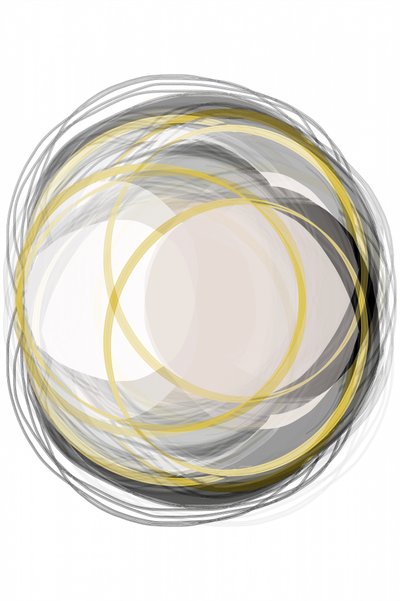 Abstracte gouden cirkels door cartissi